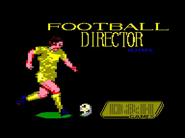 Football director by D & h games on Amstrad CPC (1987)